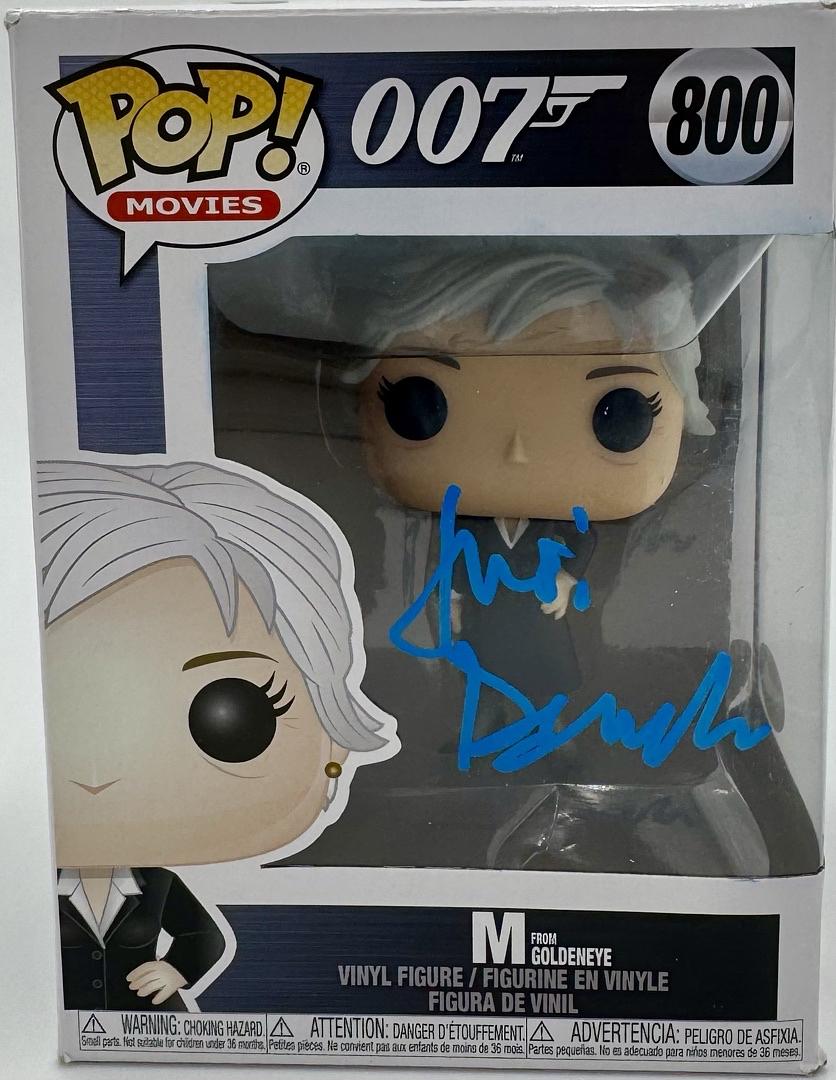 Judi Dench Signed Funko Pop #800 "M" (James Bond 007 Goldeneye) - JSA COA